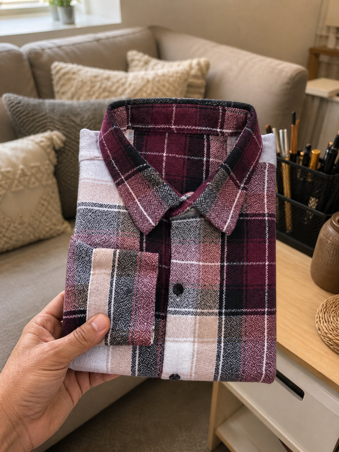 Men’s Premium Checkered Cotton Shirt | Stylish Casual & Formal Wear | Soft & Comfortable Fit