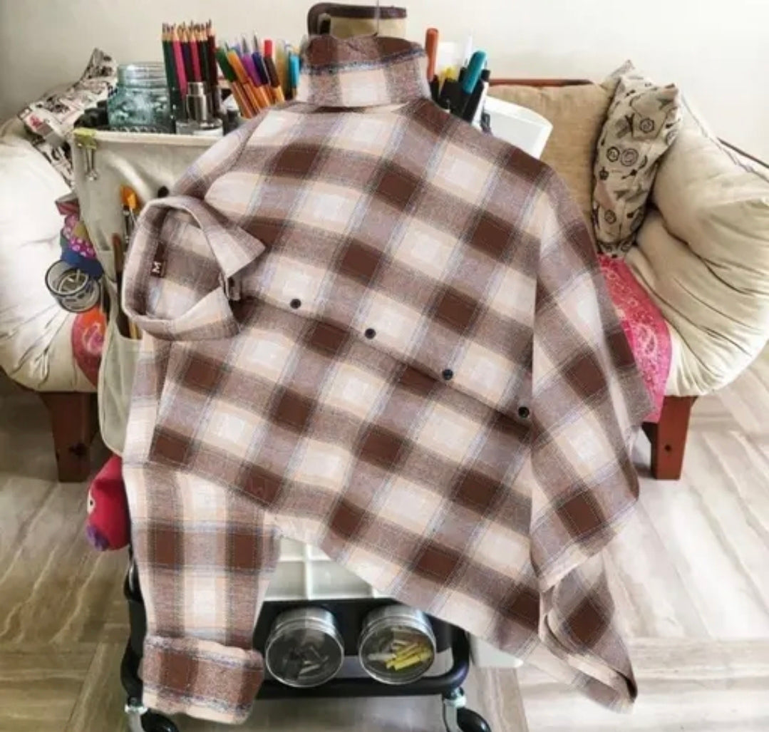 Premium Brown Checked Casual Shirt for Men