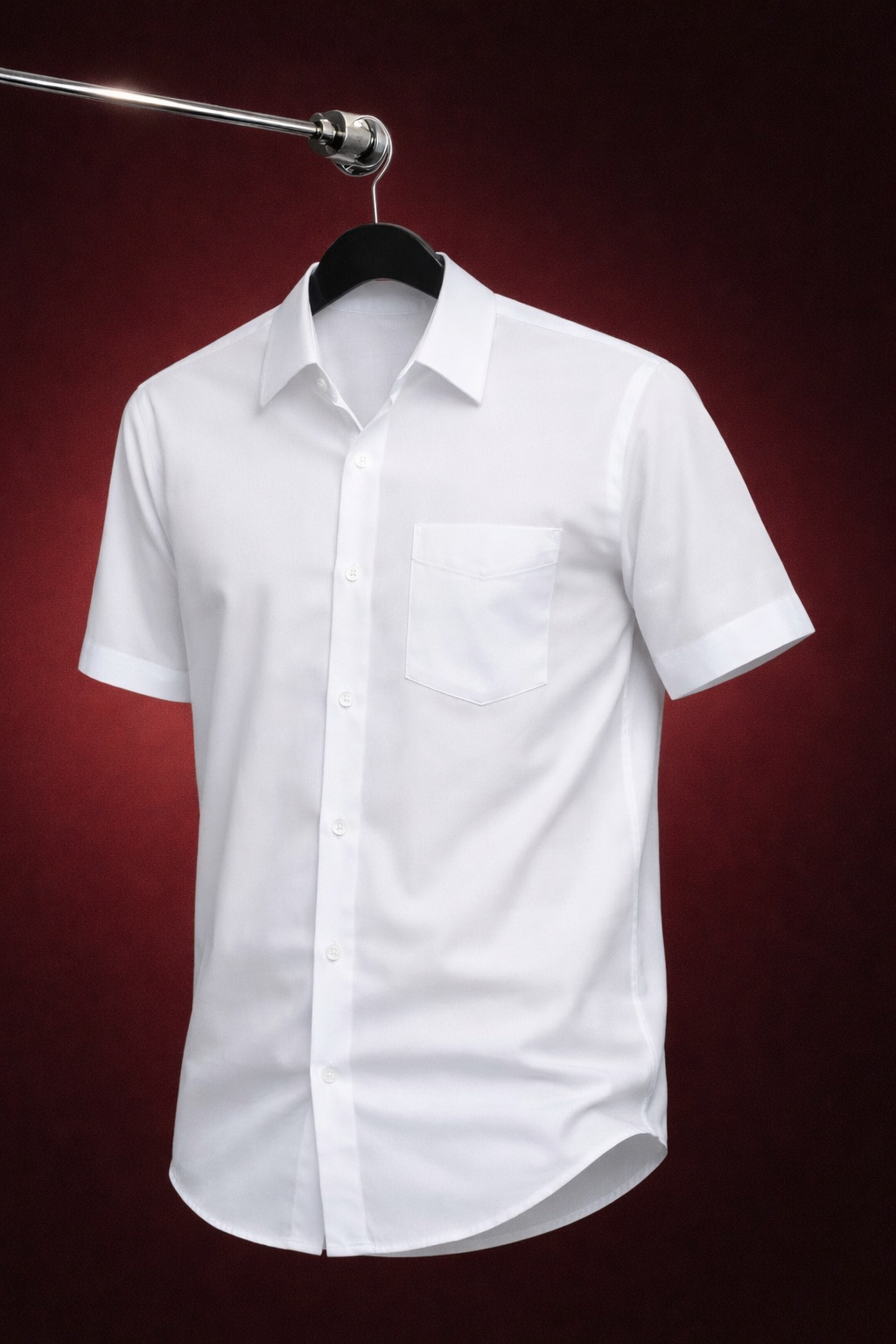 Men's Premium White Khadi Shirt | Soft & Breathable Cotton Fabric | Short Sleeve Regular Fit Office Wear & Casual Look