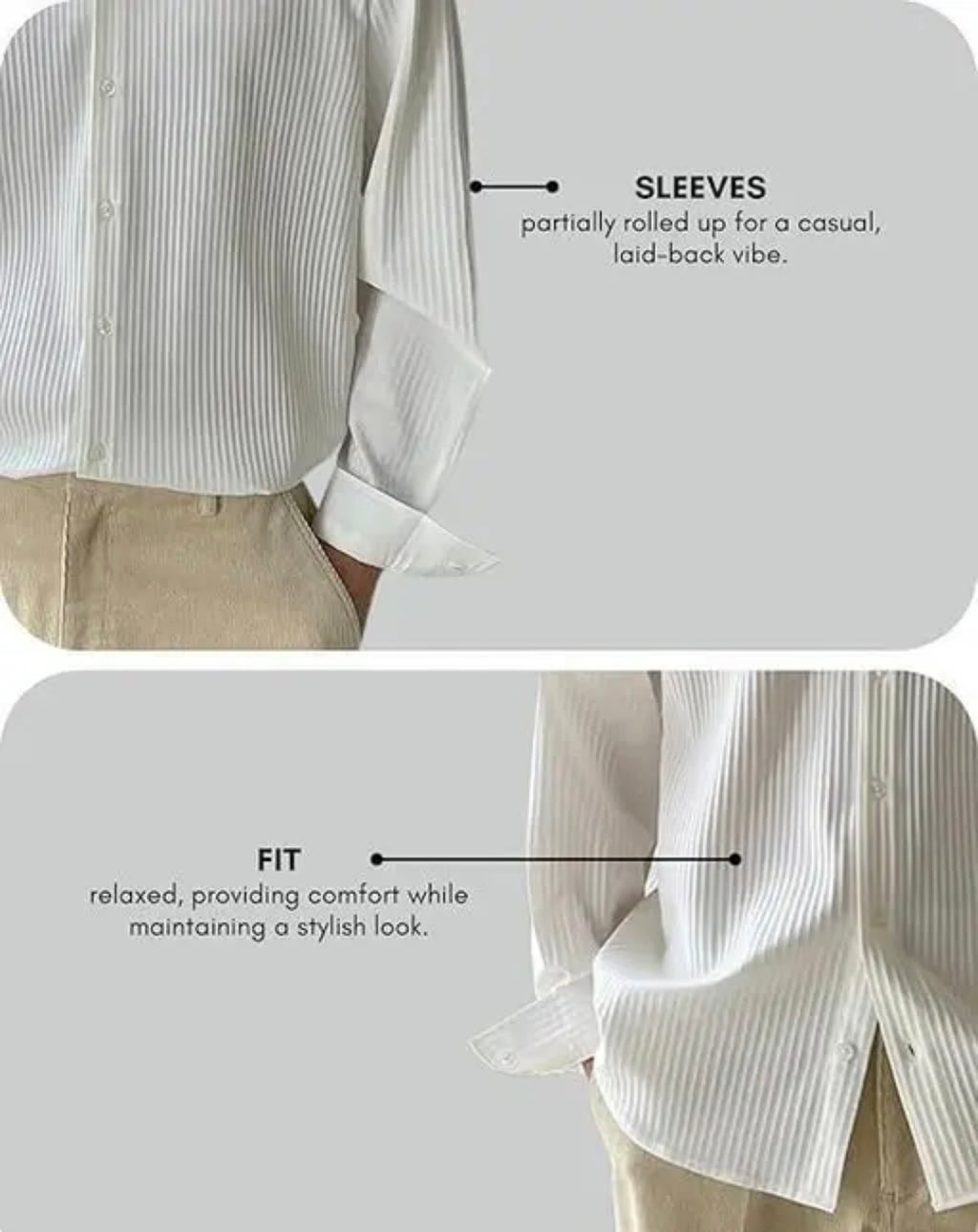 Premium White Textured Formal Shirt – Classic Slim Fit