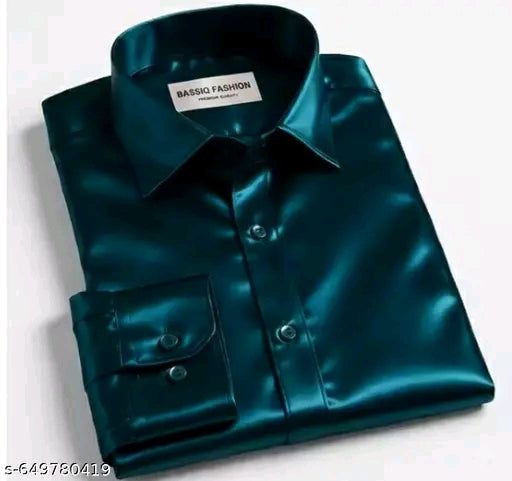 Men's Premium Satin Full Sleeve Shirt - Partywear & Casual Shine